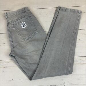 Vintage Levi's White Tab Jeans Mens 30x33 Gray Straight Made In USA 70s 80s